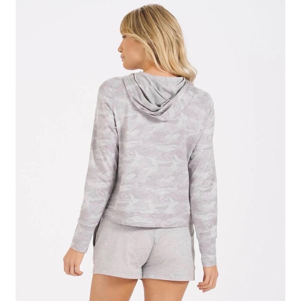 Vuori Women's Heather Gray Camo Halo Essential Hoodie-Size Medium - Picture 2 of 8